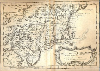 Atlante dell'America contenente le migliori carte geografiche: Carta della Nuova Inghilterra, Nuova Iork e Pensilvania.