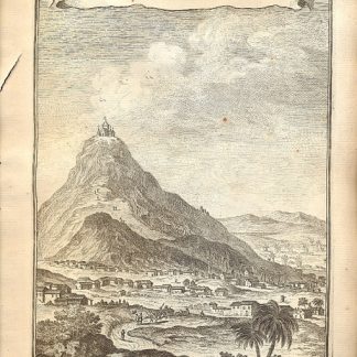 Atlante dell'America contenente le migliori carte geografiche: Veduta della città e della montagna del Poton.
