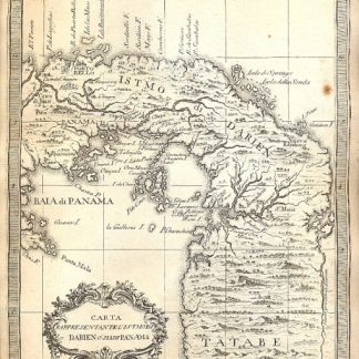 Atlante dell'America contenente le migliori carte geografiche: Carta rappresentante l'Istmo di Darien o sia di Panama.