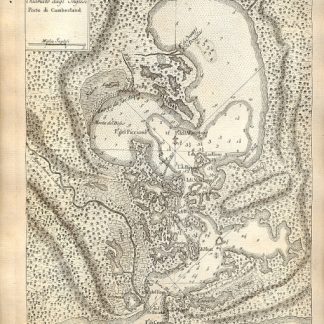 Atlante dell'America contenente le migliori carte geografiche: Piano di Guantanimo chiamato dagl'inglesi Porto di Cumberland.