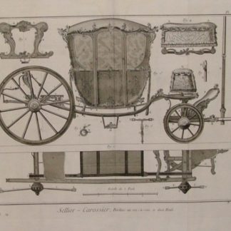 Sellier - Carossier, berline ou vis a vis a deux fonds.