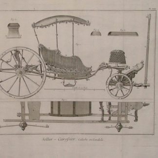 Sellier - Carossier, caleche en gondole.