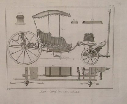 Sellier - Carossier, caleche en gondole.