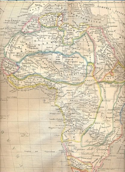 Carte geografiche tratte dall'Atlante di Geografia Universale Cronologico, Storico, Statistico e Letterario di Francesco Pagnoni.