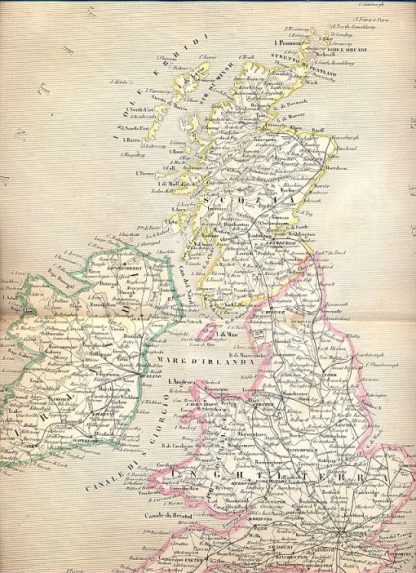 Carte geografiche tratte dall'Atlante di Geografia Universale Cronologico, Storico, Statistico e Letterario di Francesco Pagnoni.