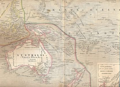 Carte geografiche tratte dall'Atlante di Geografia Universale Cronologico, Storico, Statistico e Letterario di Francesco Pagnoni.