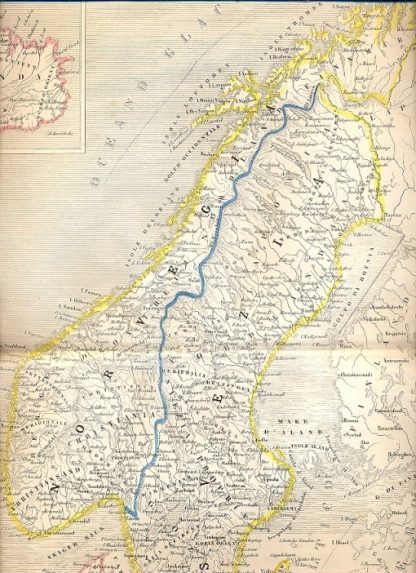 Carte geografiche tratte dall'Atlante di Geografia Universale Cronologico, Storico, Statistico e Letterario di Francesco Pagnoni.