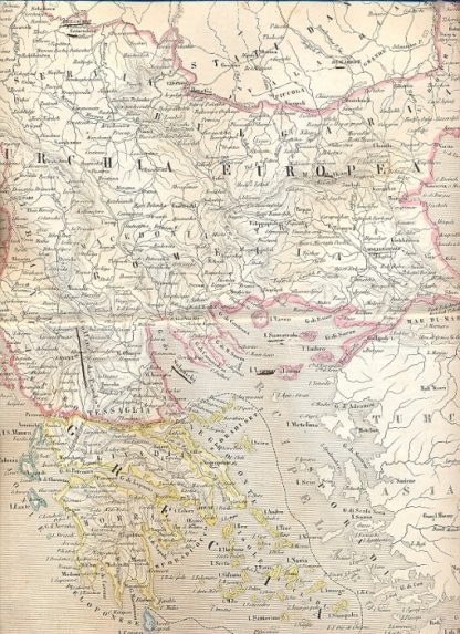 Carte geografiche tratte dall'Atlante di Geografia Universale Cronologico, Storico, Statistico e Letterario di Francesco Pagnoni.