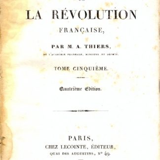 Histoire de La Revolution Francaise.