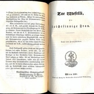 Eleonore, romische kaiserin, Gemahlin Leopold des Ersten. Vater heinz. Zoe Weselli,die leichtsinnige frau.