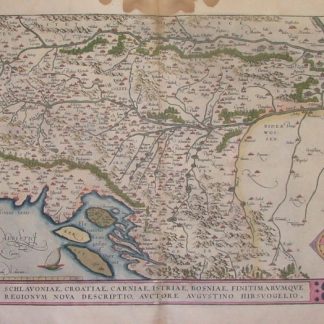 Schlavoniae, Croatiae, Carniae, Istriae, Bosniae, finitimarumque regionum nova descriptio, auctore Augustino Hirsuogelio.