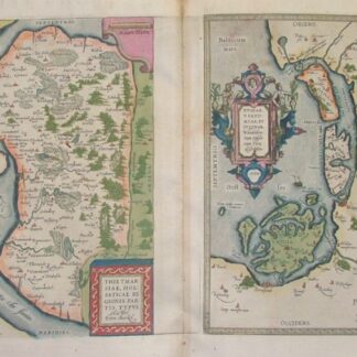 Thietmarsiae, Holsaticae regionis partis typus. - Ruciae, Usedomiae, et Iulinae. Wandalicarum insularum vera descriptio.