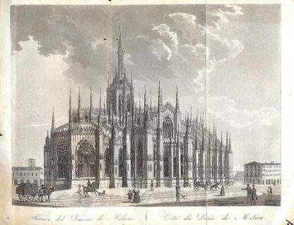 Descrizione della facciata e dell'interno del Duomo di Milano.
