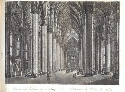 Descrizione della facciata e dell'interno del Duomo di Milano.