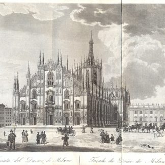 Descrizione della facciata e dell'interno del Duomo di Milano.