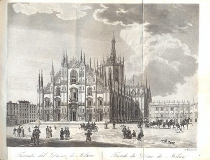 Descrizione della facciata e dell'interno del Duomo di Milano.