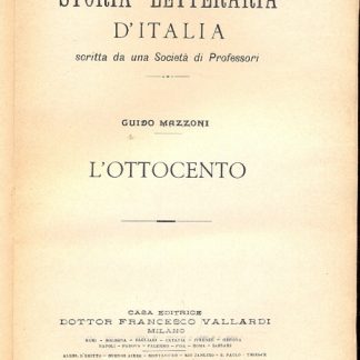 L'ottocento. Parte seconda.