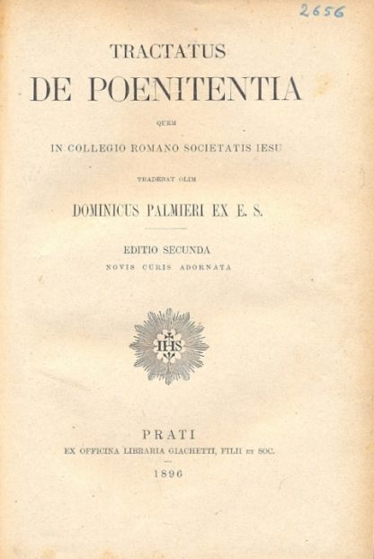 Tractatus De Poenitentia quem in Collegio Romano Societatis Iesu.