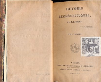 Devoirs ecclesiastiques.