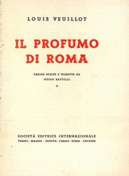 Il profumo di Roma.