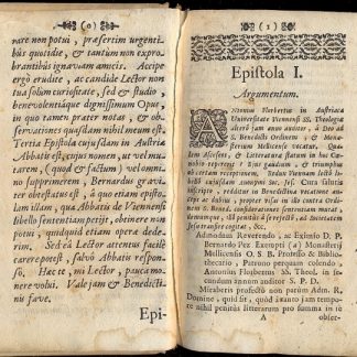 Epistolae apologeticae pro ordine Sancti Benedicti. Adversus libellum; Cura salutis, sive de statu vitae mature....Autore Anonymo Soc. Jesu.