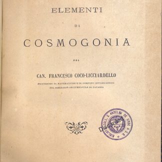 Elementi di cosmogonia.