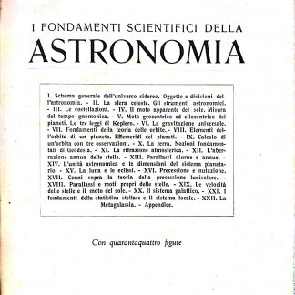 I fondamenti scientifici della astronomia.