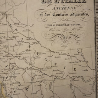 Italie ancienne (Atlas de Géographie ancienne et moderne adopté pour le Bibliotheques Militaures).