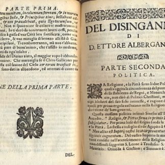 Il disinganno discorso controversale, e politico sopra la dichiarazione del clero gallicano della potestà ecclesiastica, pubblicata in Parigi à 24 di Genaro MDCLXXXII Diviso in due parti, con varie notizie Istoriche, & erudizione curiose.