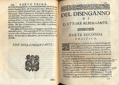 Il disinganno discorso controversale, e politico sopra la dichiarazione del clero gallicano della potestà ecclesiastica, pubblicata in Parigi à 24 di Genaro MDCLXXXII Diviso in due parti, con varie notizie Istoriche, & erudizione curiose.