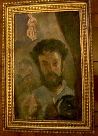 Ritratto di Mancini Antonio, pittore ( Albano Laziale 1852 - Roma 1930).