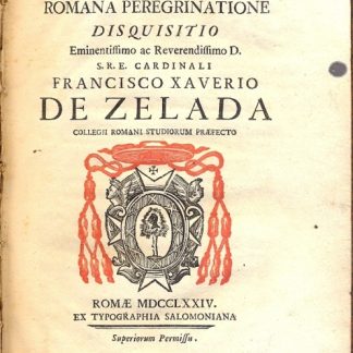 De Sacra veterum christianorum Romana Peregrinatione disquisitio.