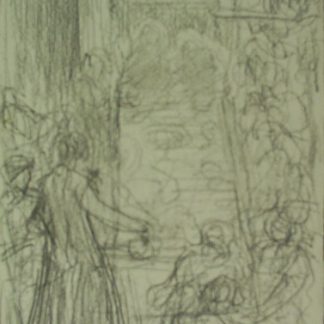 Disegni. Pittore (1880 - 1955). Compiuti gli studi all'Accademia Ligustica, vince nel 1903 il pensionato intitolato alla Duchessa di Galliera, recandosi a Roma: di là invia a Genova, nel 1906, una composizione di figure che, esposta a Palazzo Rosso, piace alla giuria e che gli frutta un aumento della pensione da parte della municipalità di Genova. Da allora si assiste all'evolversi del suo lavoro in un crescendo ammirevole. I concorsi nazionali e internazionali gli si aprono. Il Municipio di Roma gli acquista nel 1911 il quadro "I Priori" premiato l'anno prima a Milano. A Monaco gli viene premiato nel 1913 un superbo "Nudo di donna". Il museo svizzero di San Gallo gli acquista "Le croci". La "Deposizione" e "L'uomo da cappello verde", dipinti in quegli anni, figurano oggi alla Galleria d'arte moderna di Roma, mentre in quella di Genova figura con altri il quadro "I sacerdoti". Molte opere del periodo romano sono nel museo di Anticoli Corrado, instituito dall'artista. Oltre alle grandi composizioni di genere sacro e familiare, risolte in una robusta maniera verista, il pittore ha trattato il ritratto: Nel 1931 a Milano la sua carriera culmina con una grossa antologica ripetuta a Genova. A Milano ha insegnato come incaricato all'Accademia di Preara e all'Accademia Genovese, nel 1913, parmense nel 1914 e romana nel 1935, Vantando numerosi altri titoli. Fra questi le nomine a d accademico d'Italia, a membro del Consiglio Superiore di Antichità e Belle Arti nel 1936/37 e a direttore dello Studio del mosaico in Vaticano nel 1951. Della sua attività di mosaicista e freschista rimangono documenti, le decorazioni, quasi tutte eseguite in collaborazione col figlio Enrico, della Cattedrale di Messina (1936), della chiesa di S. Francesco di Rodi (1937), della Cripta del Duomo di Ascoli Piceno (1945), del catino della Chiesa Regina apostolorum (1948), della Abside della Chiesa del Collegio Americano del Nord a Roma (1952) e infine quella, incompiuta, della Chiesa di Castel Porziano. Il pittore muore, si può dire, dipingendo. Costante la sua presenza alle Biennali veneziane dal 1912 al 1940.