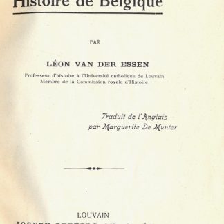 Esquisse d'une Histoire de Belgique.
