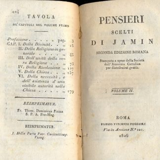 Pensieri scelti. Seconda edizione romana.