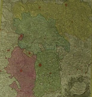 Nova Tabula Geographica exhibens Ducatum Brabantiae. Cum Pertinentis et adjacentibus Regionibus.
