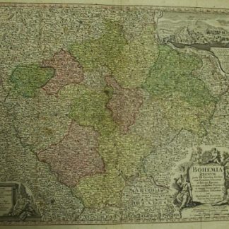 Bohemia Regnum juxta XII Circulos divisum, cum Comitatu Glacensi et ditione Egrana, nec non confinibus Provinciis in mappa Geographica accuratissime delineatum.