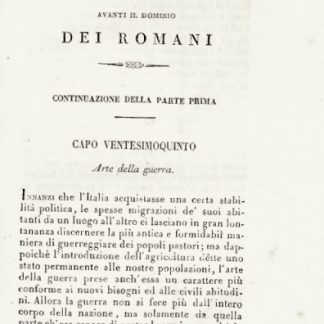 L'Italia avanti il dominio dei Romani. Tomo secondo.