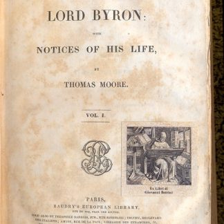 Letters and journals. With notices of his life by Thoma Moore.