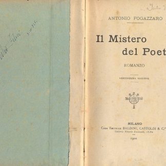 Il Mistero del Poeta. Romanzo.