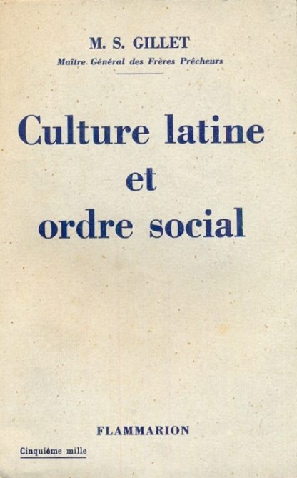 Culture latine et ordre social.