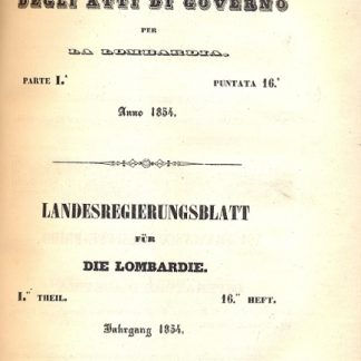 Bollettino Provinciale degli Atti di Governo per la Lombardia.