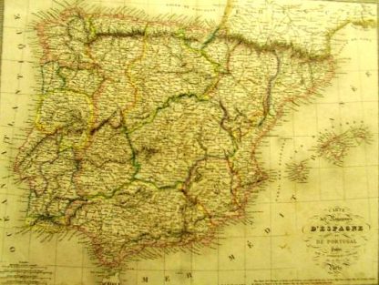 Espagne et Portugal (Atlas de Géographie ancienne et moderne adopté pour le Bibliotheques Militaures).