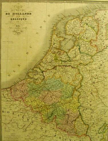 Hollande et Belgique (Atlas de Géographie ancienne et moderne adopté pour le Bibliotheques Militaures).