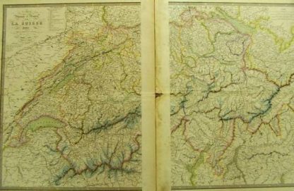 Suisse et Etats-Sardes (Atlas de Géographie ancienne et moderne adopté pour le Bibliotheques Militaures).