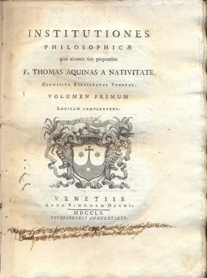 Institutiones philosophicae.