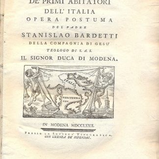 Della lingua de' primi abitatori dell'Italia.