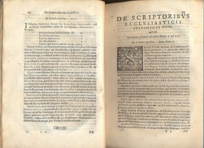De scriptoribus ecclesiasticis. Liber unus. Cum adiunctis indicibus undecim, & brevi chronologia ab orbe condito usque an annum M.DC.XII.