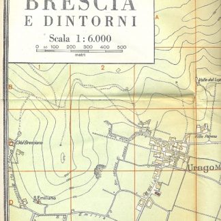 Brescia e dintorni. Carta topografica scala 1:6000.