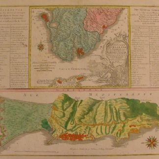 Castellum Gibraltar in Andalusia situm, cum celebri Freto inter Europam et Africam, annexis circumjacentibus Portubus et Castellis .